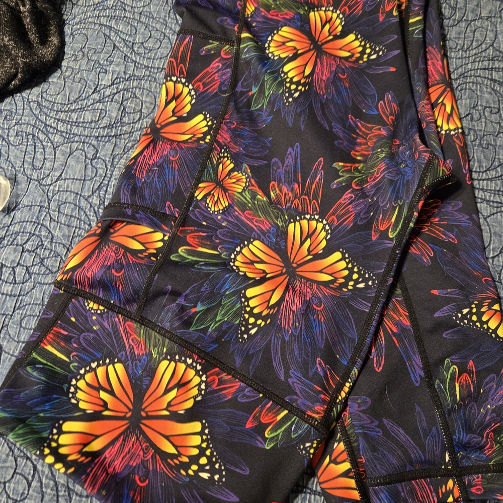 Constantly Varied Gear Multicolor Butterfly Leggings
